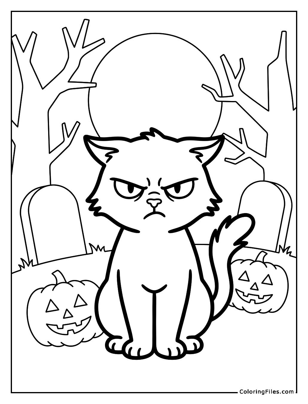 Angry Black Cat