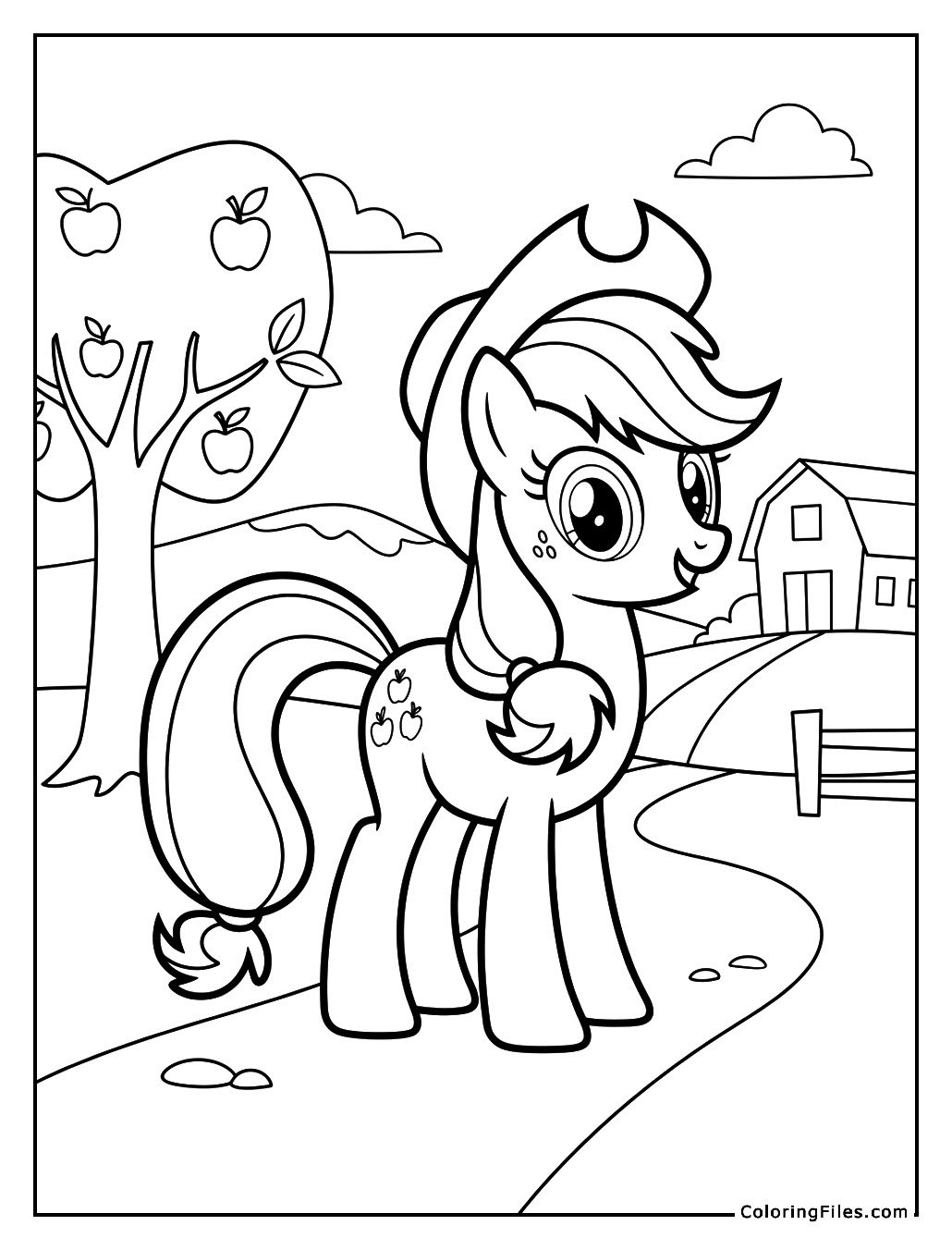 Applejack on the Farm
