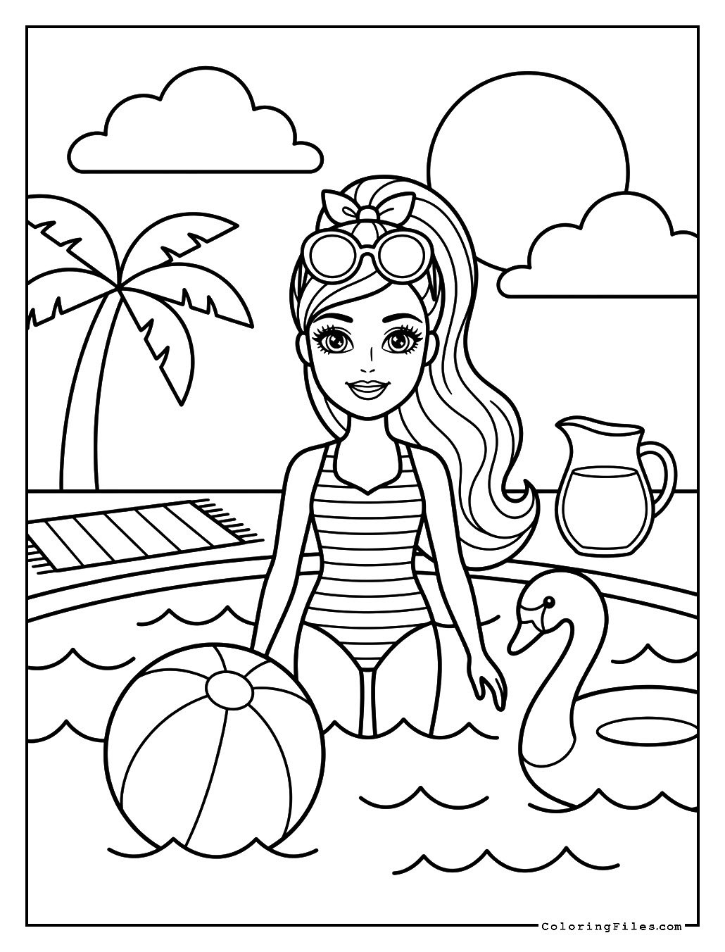 Barbie at the Pool Party
