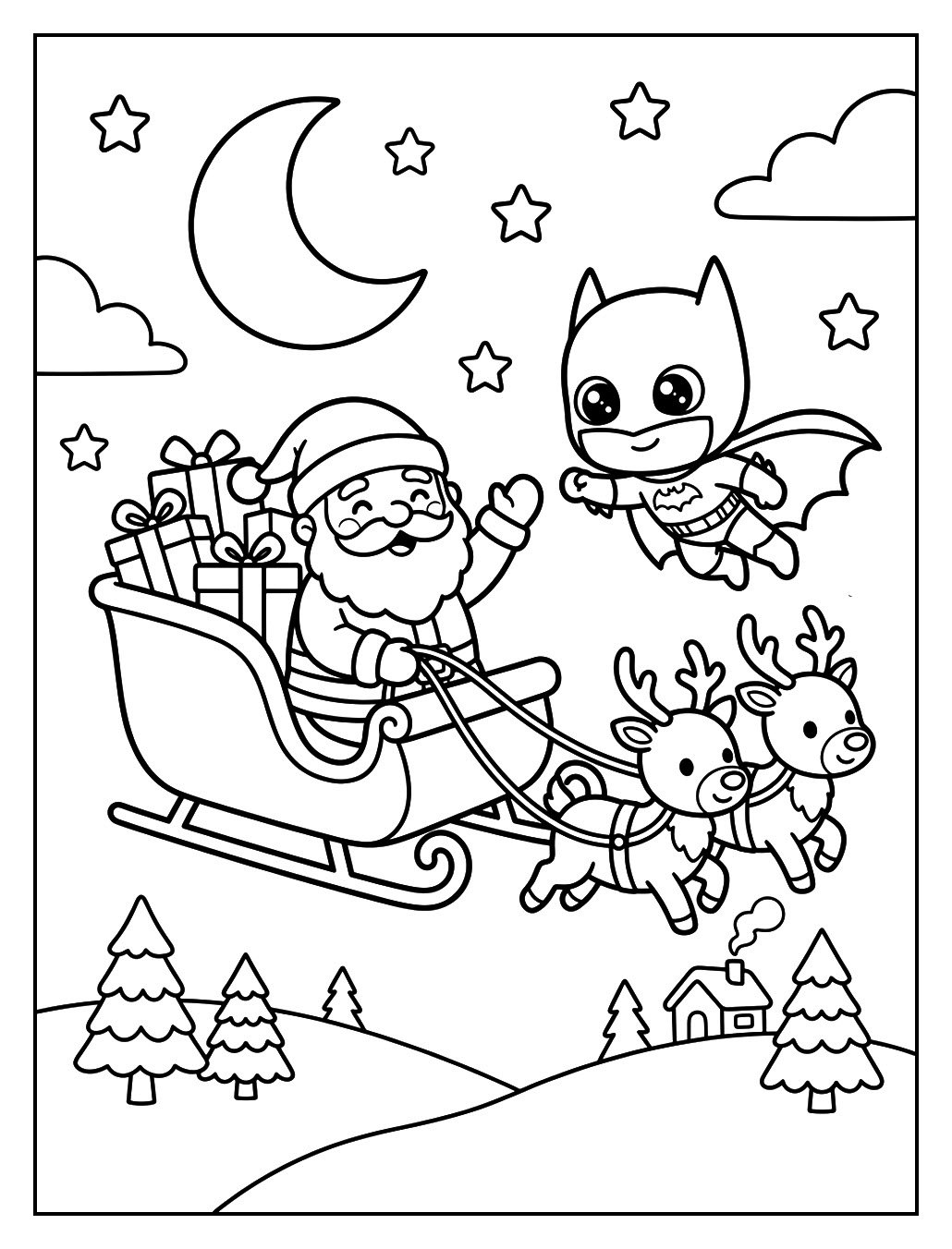 Batman Joins Santa’s Night Flight