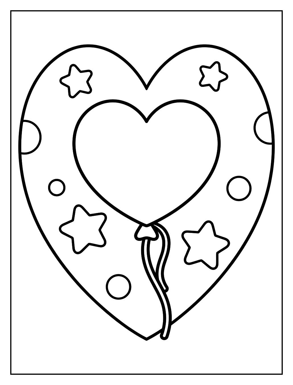 Birthday Party Heart Balloon