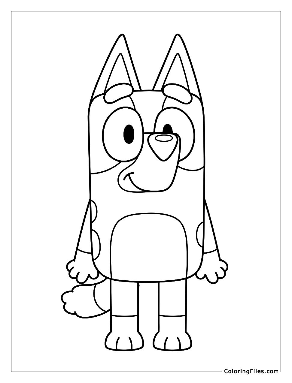 Bluey Full-Body Passport Pose
