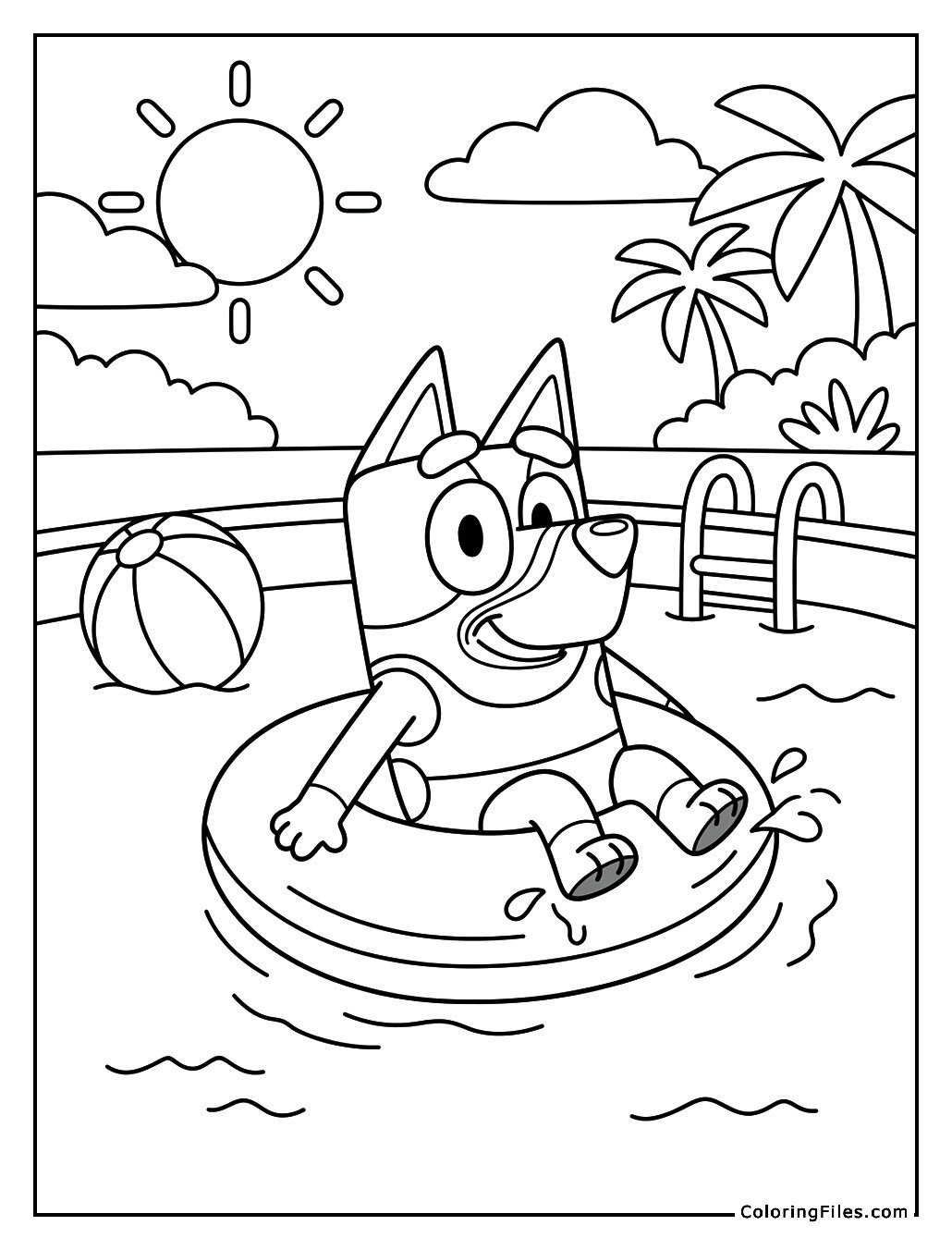 Bluey’s Fun Day at the Swimming Pool