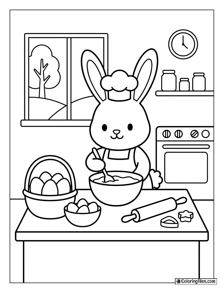 Bunny's Easter Baking Day