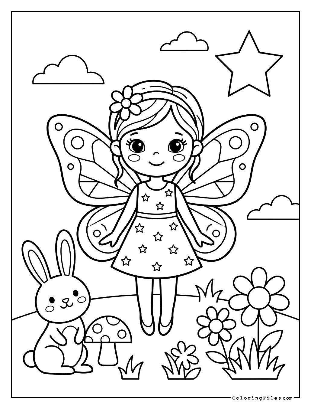 Butterfly Winged Little Fairy