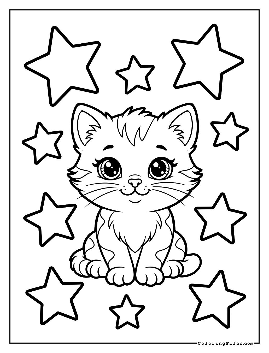 Cat in a Stars