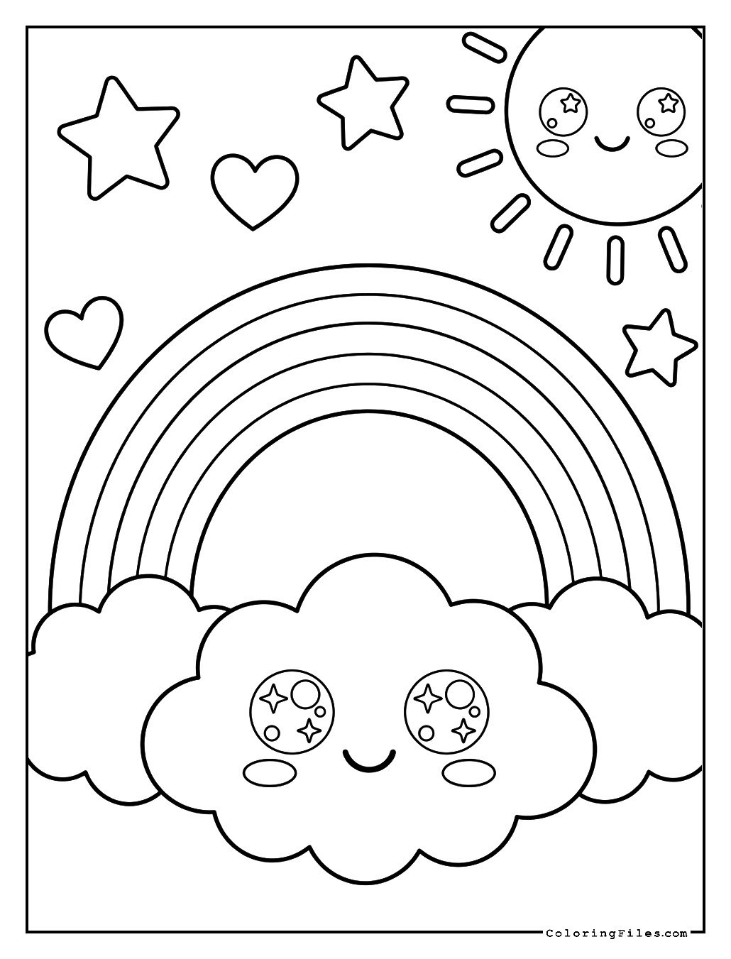 Colorful Kawaii Rainbow
