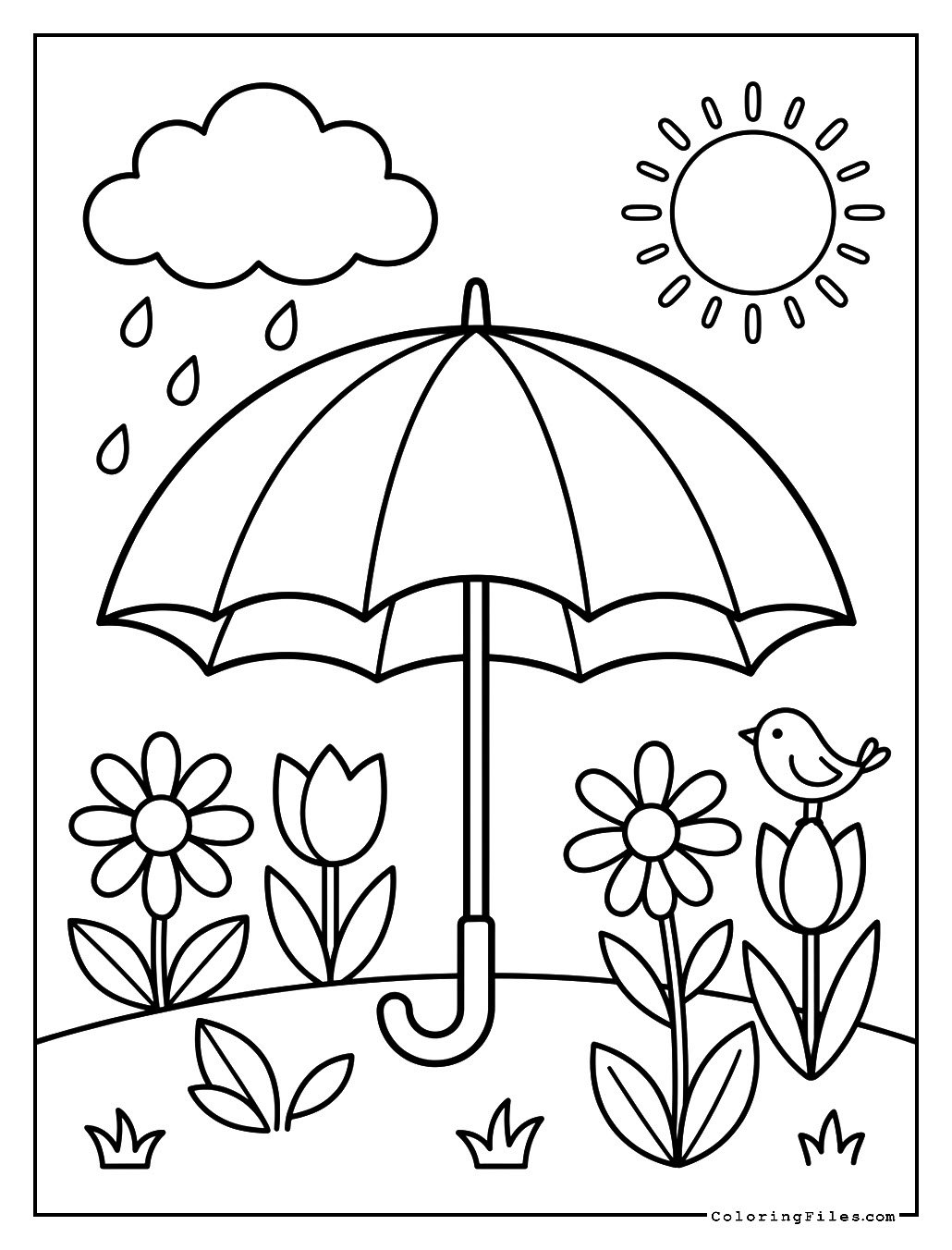 Colorful Spring Umbrella