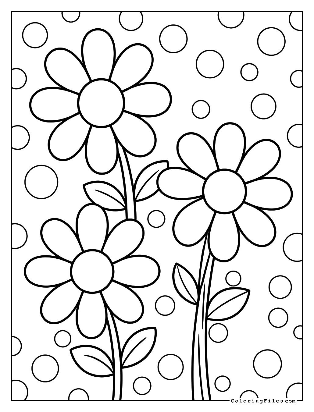 Daisy in a Polka Dot Field