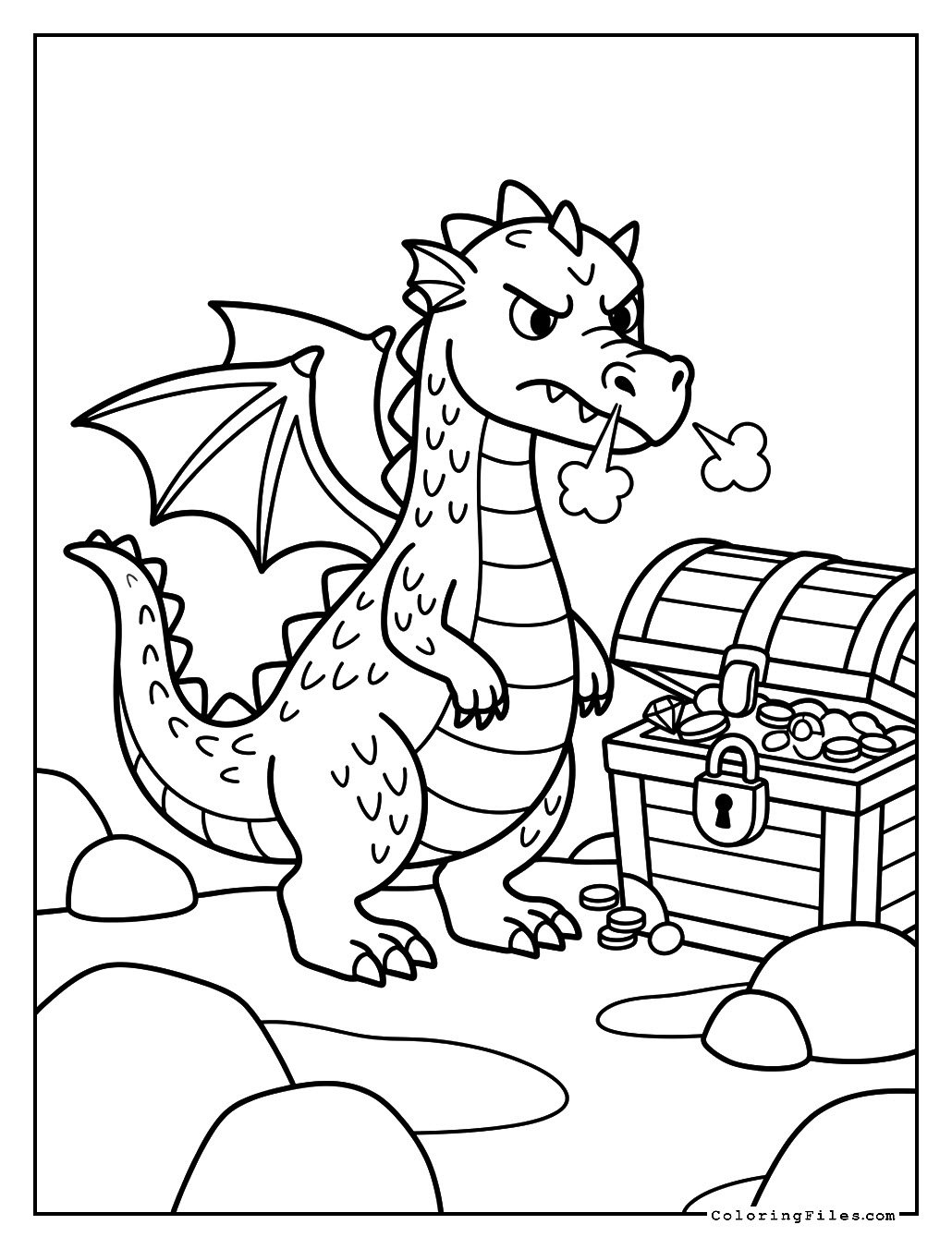 Dragon and Treasure Chest