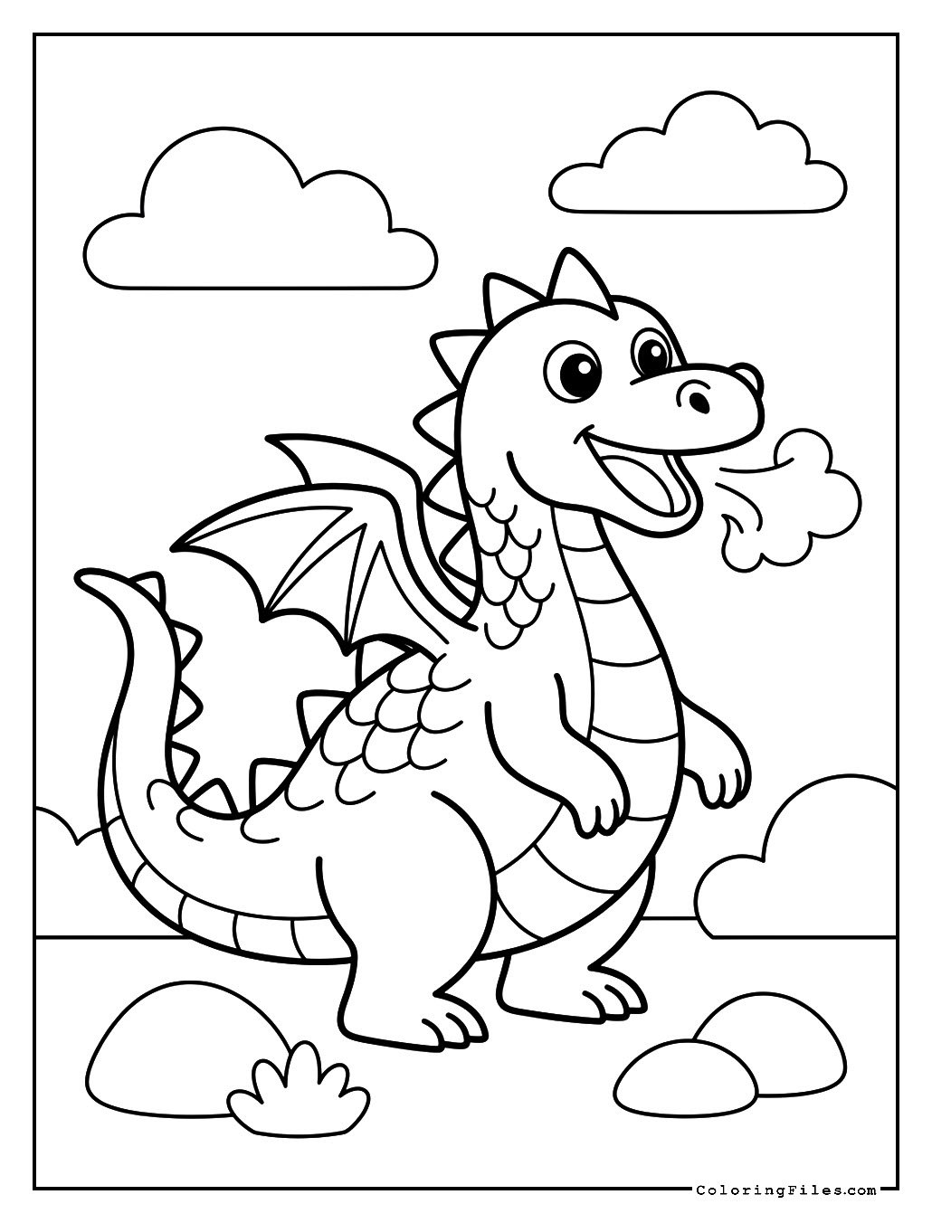 Dragon Preparing for Fire