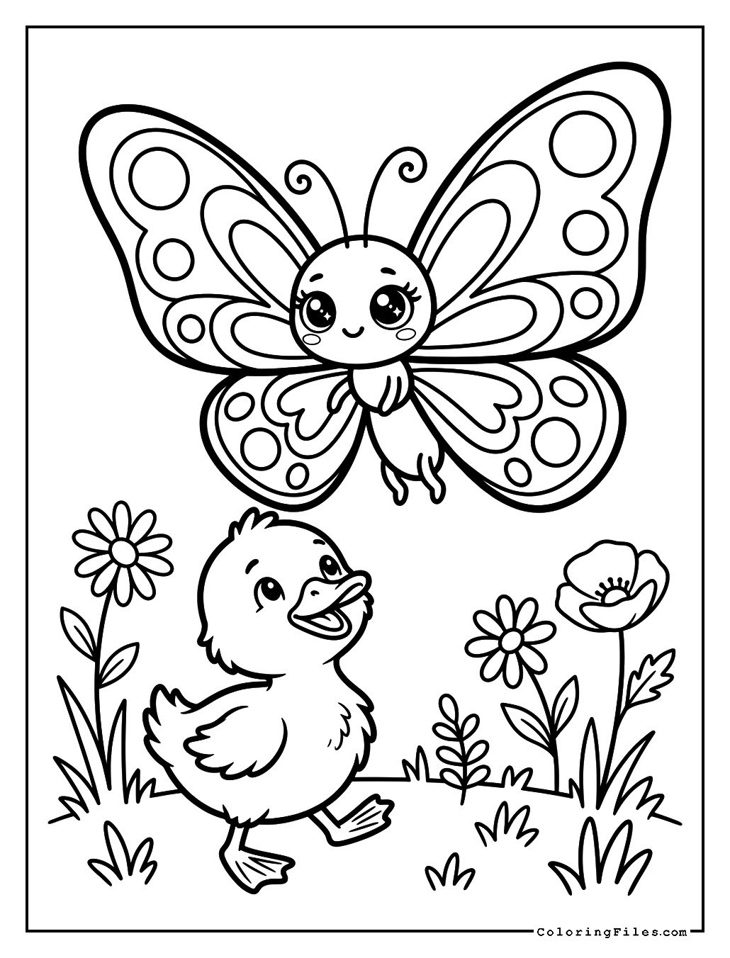 Duckling & Butterfly Garden Joy