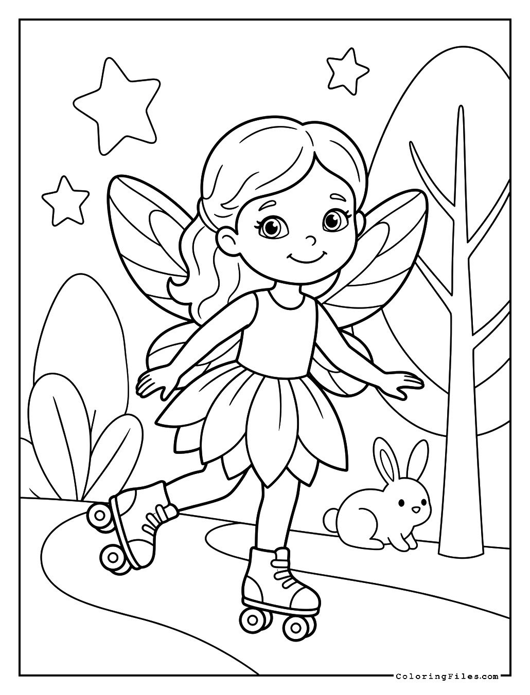 Fairy Girl Goes Skating