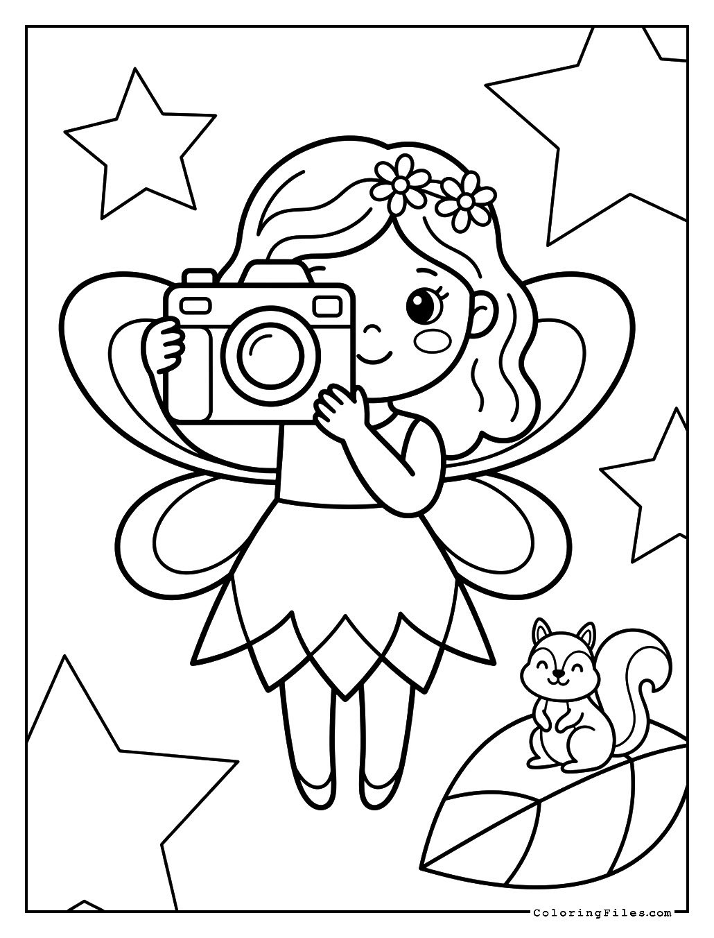 Fairy Girl Taking a Photo