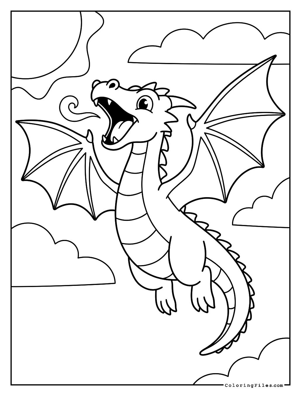 Flying and Roaring Dragon