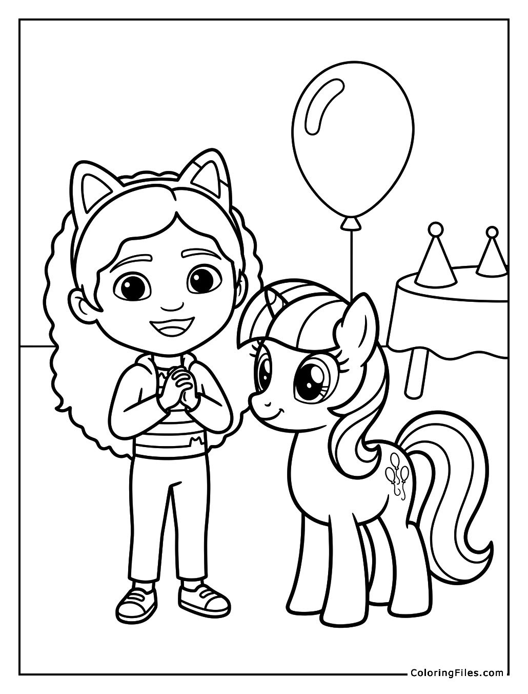 Gabby and the Ponies’ Dollhouse Party