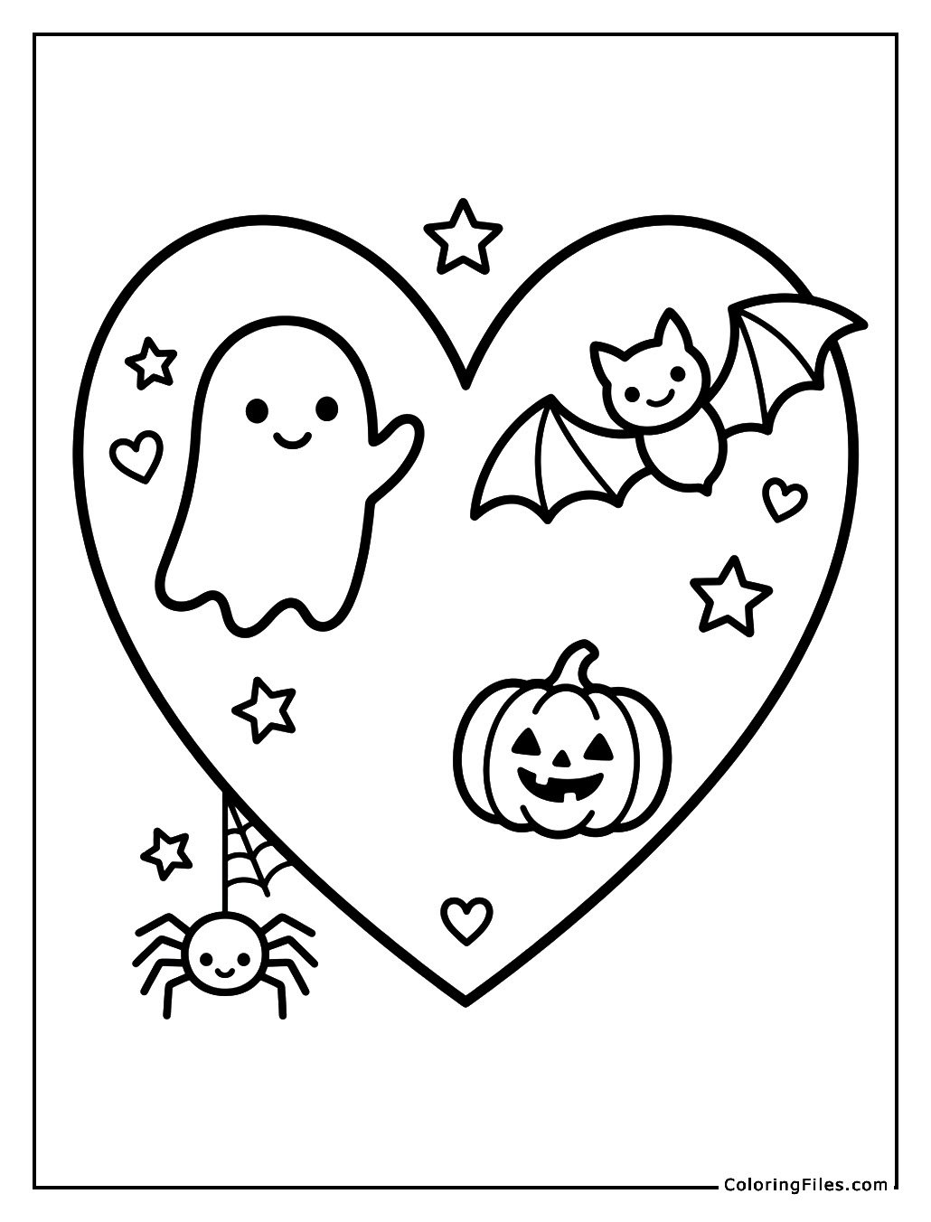 Halloween Spooky Love Heart