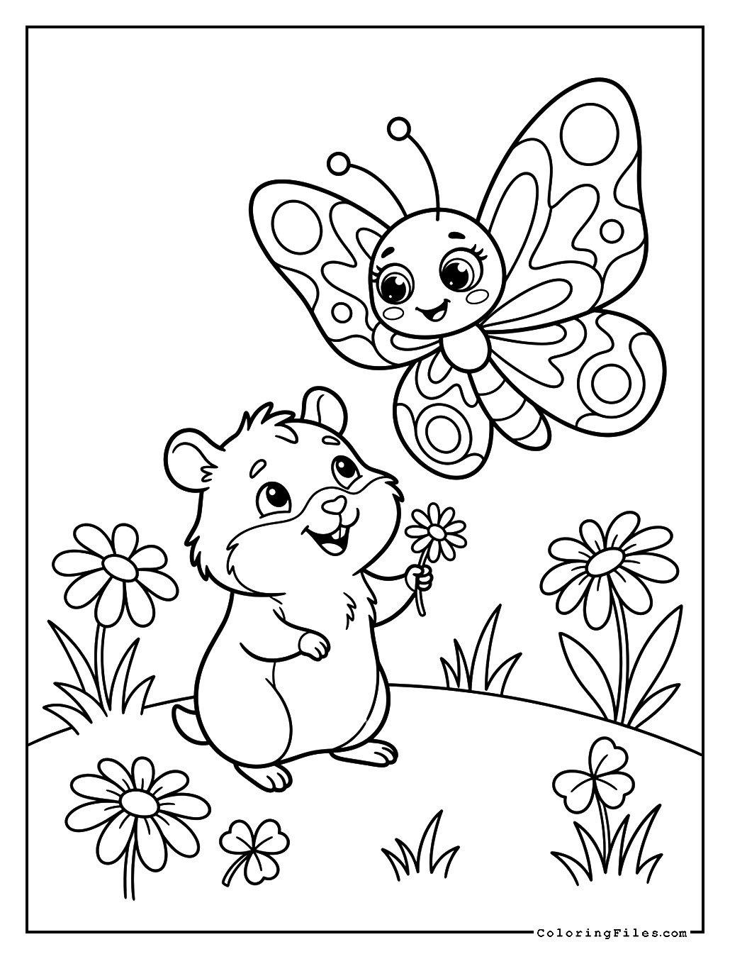 Hamster & Butterfly Garden Fun