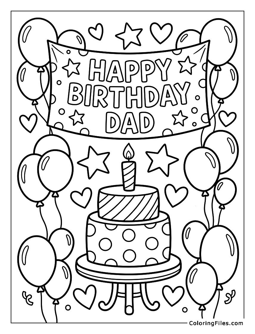 Happy Birthday Dad Banner