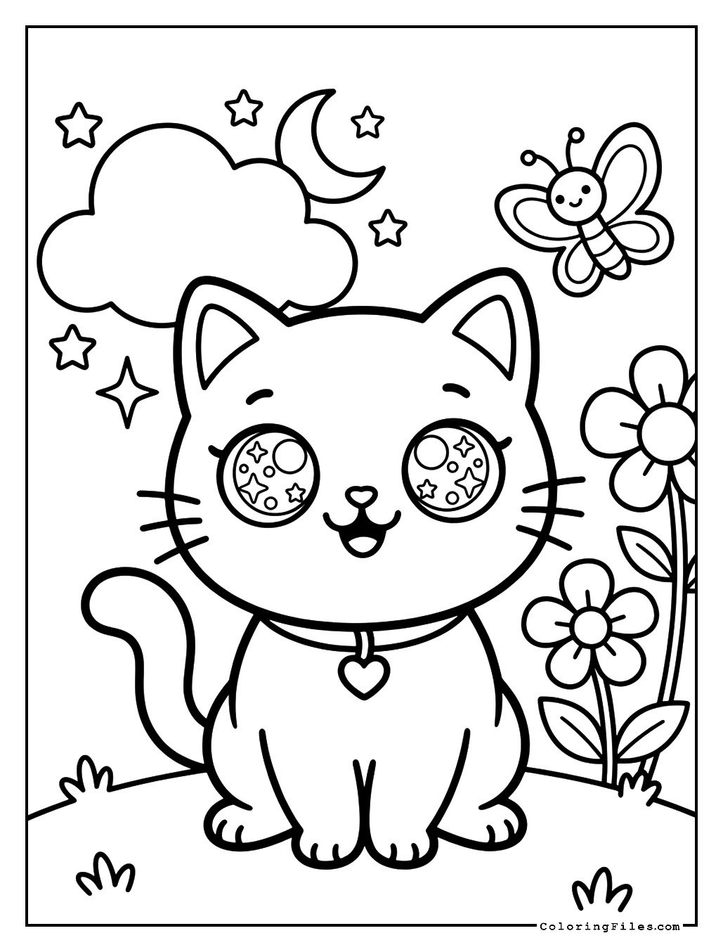 Happy Kawaii Kitten