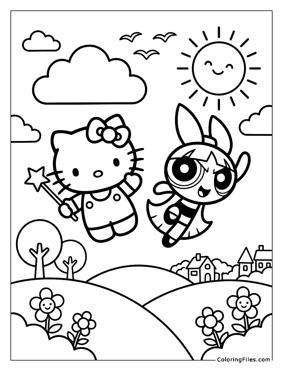 Hello Kitty and Blossom Save the Day