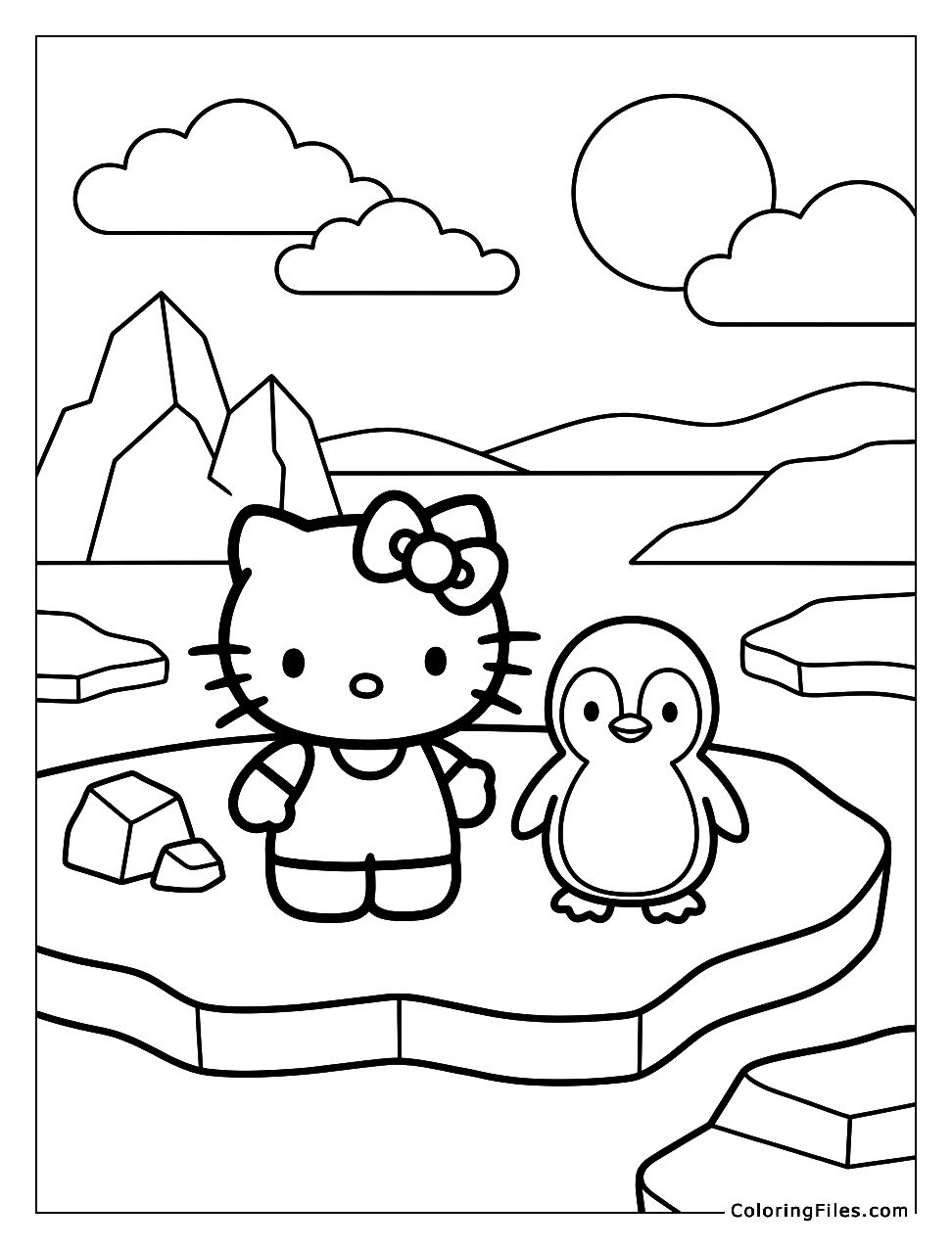 Hello Kitty and the Baby Penguin