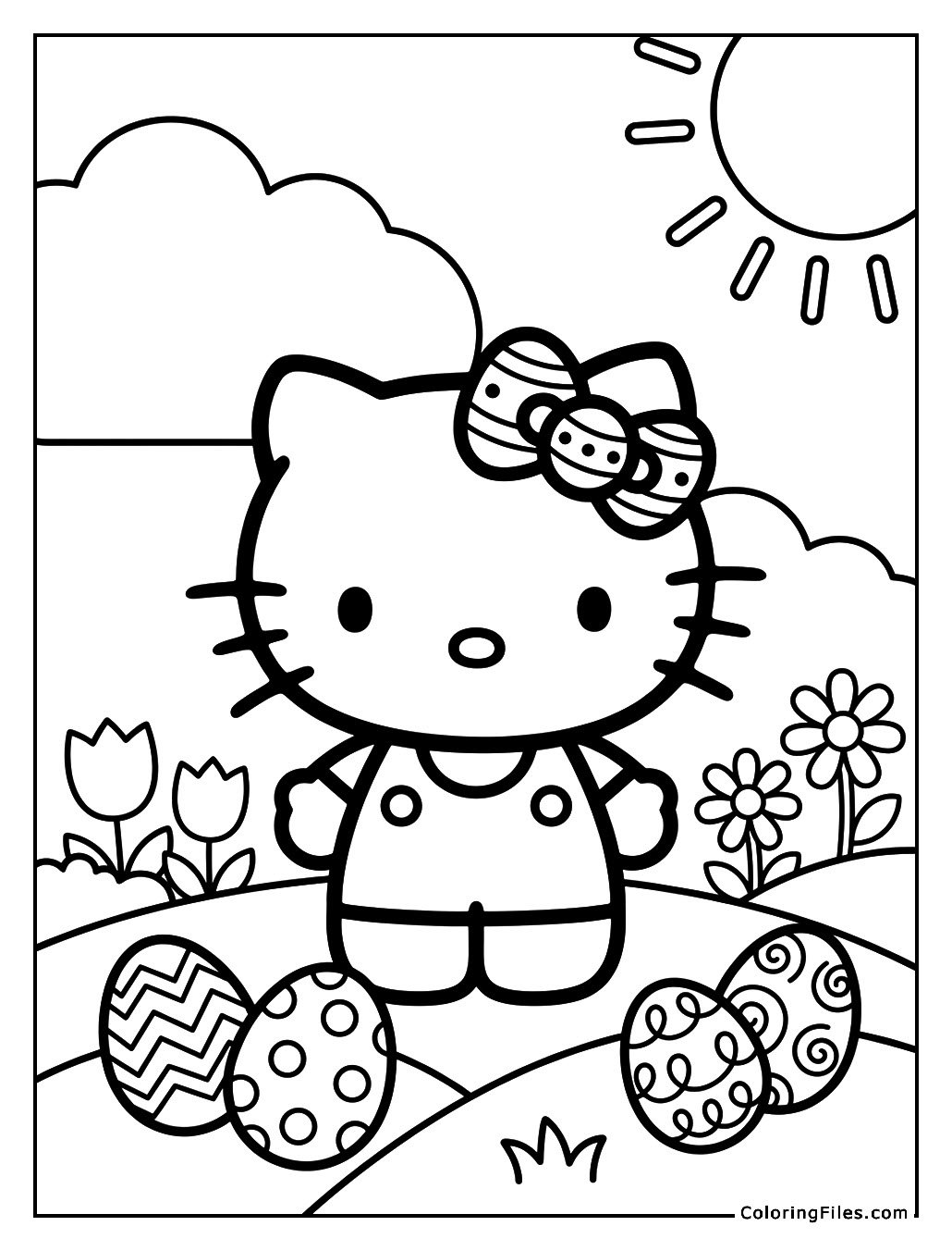Hello Kitty’s Easter Egg Bow