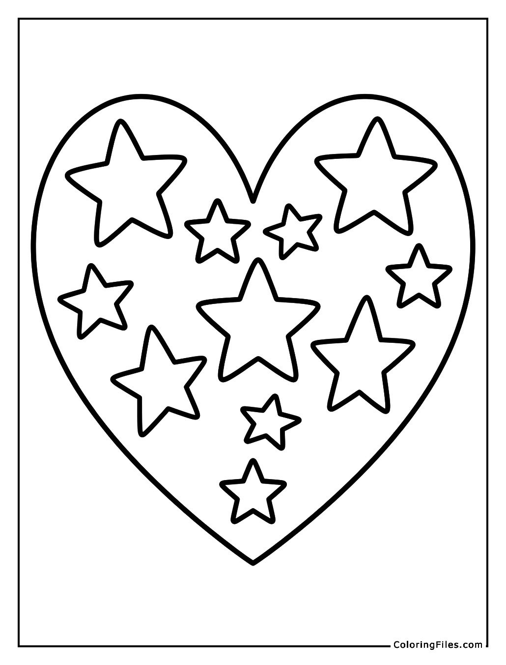 Independence Day Stars and Heart