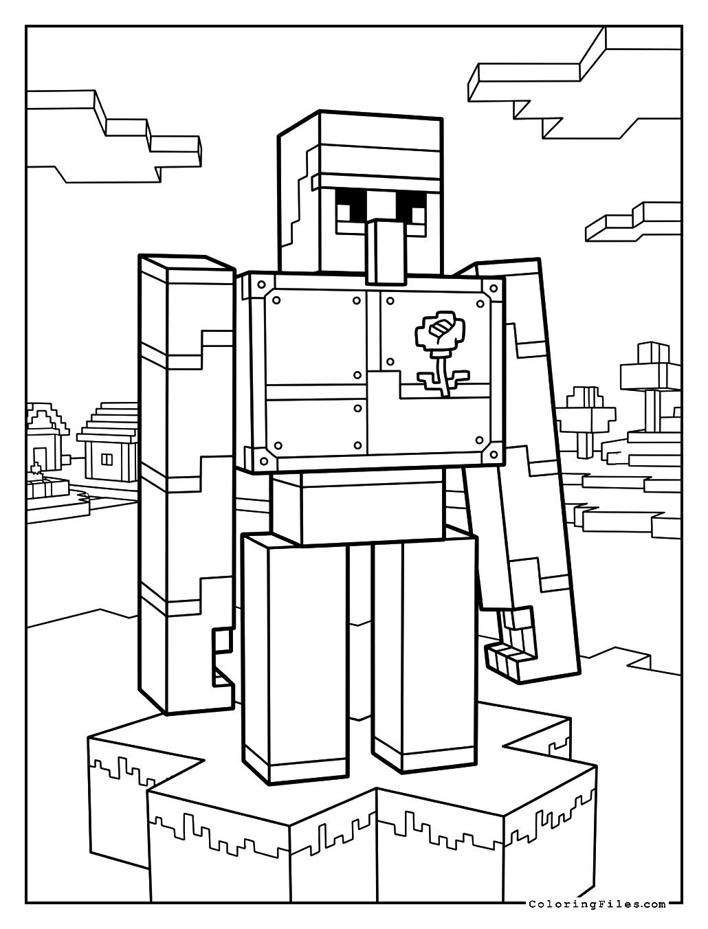 Iron Golem and Rose