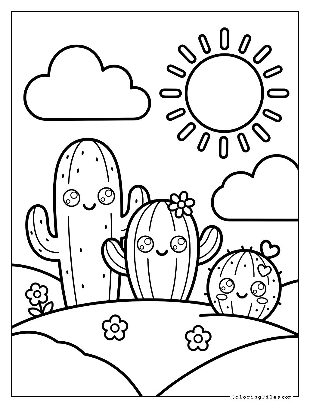 Kawaii Cactus Friends