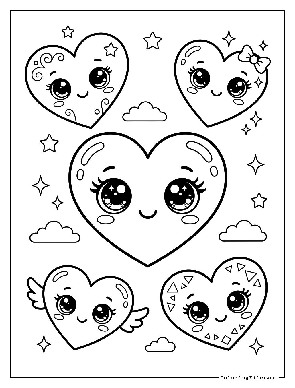 Kawaii Heart Designs