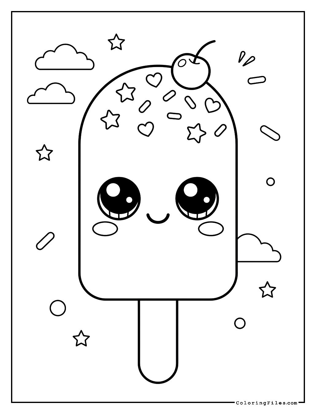 Kawaii Ice Cream Stick