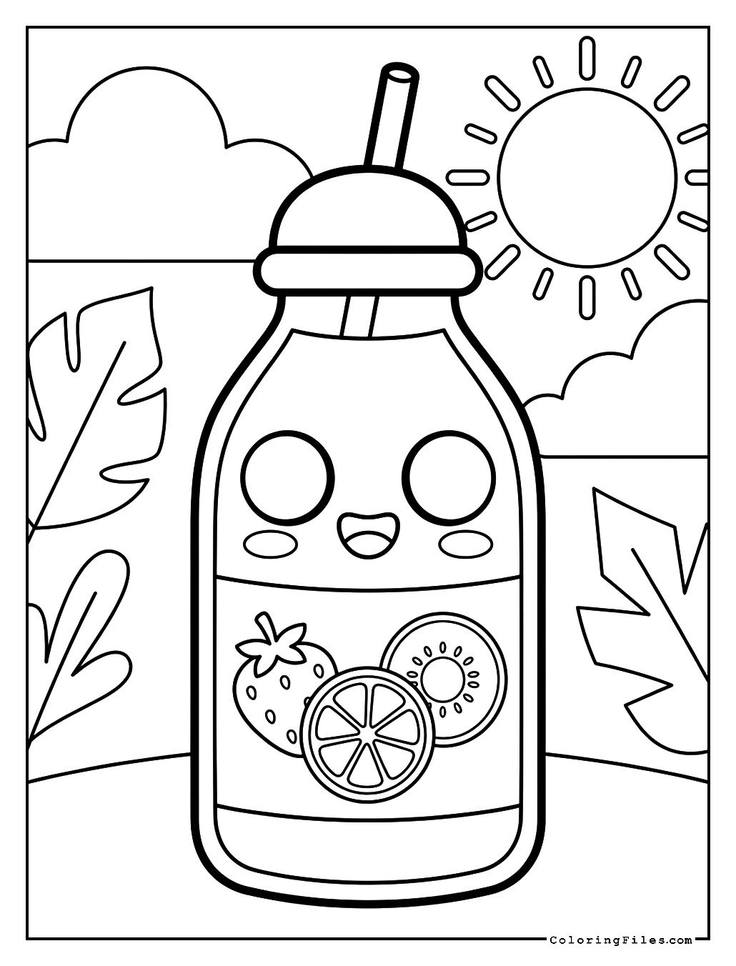 Kawaii Juice Bottle