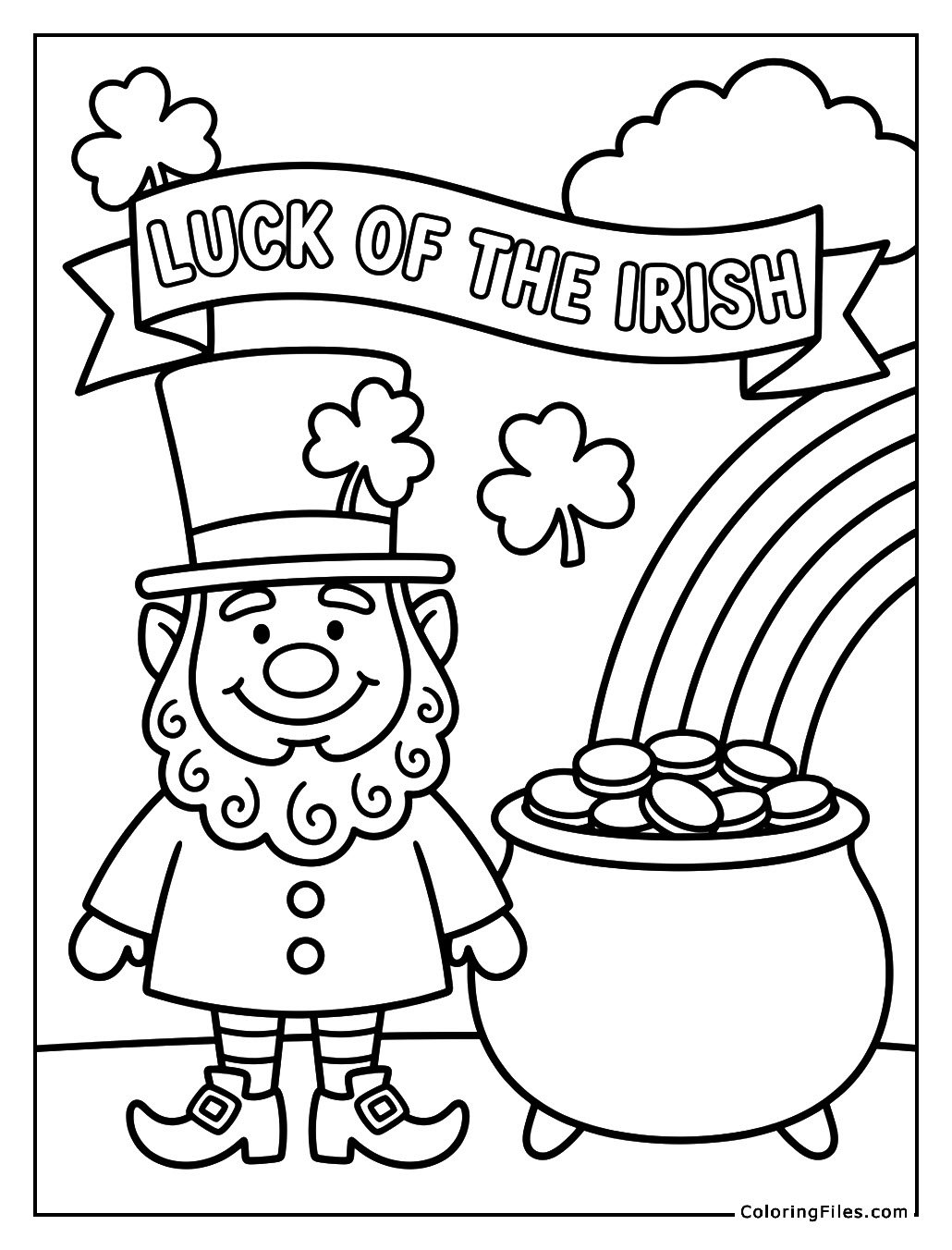 Leprechaun With A Pot Of Gold