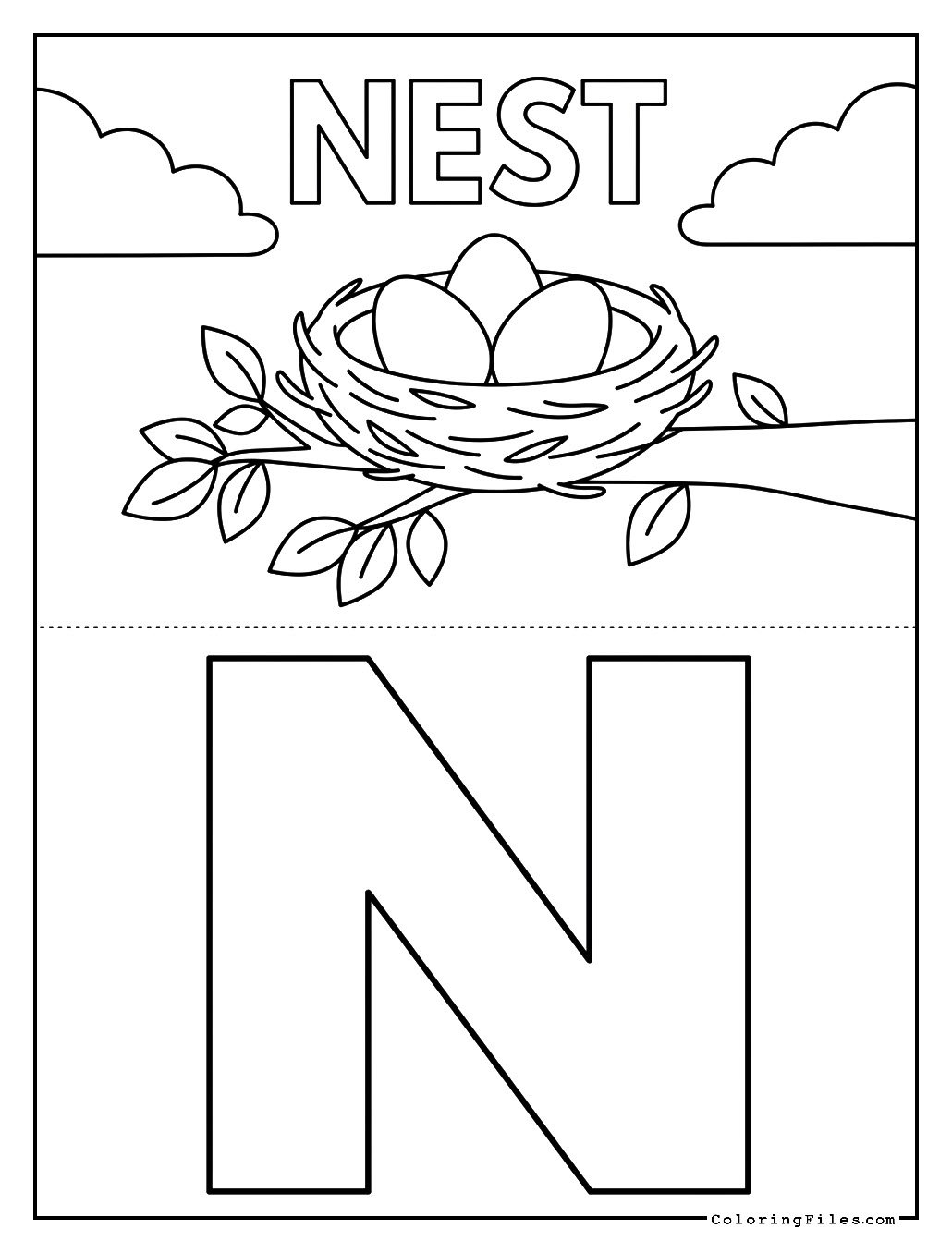 Letter N