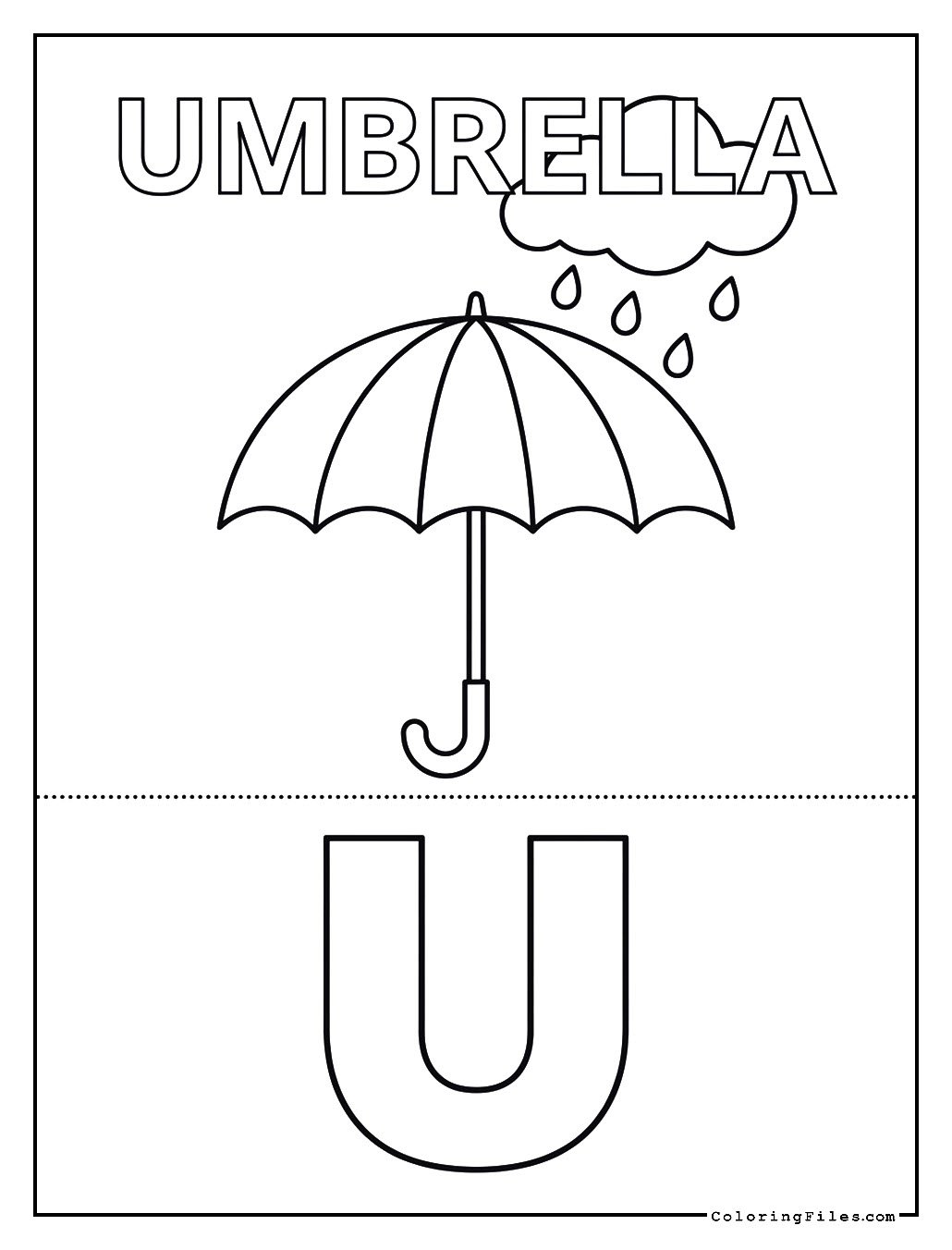 Letter U
