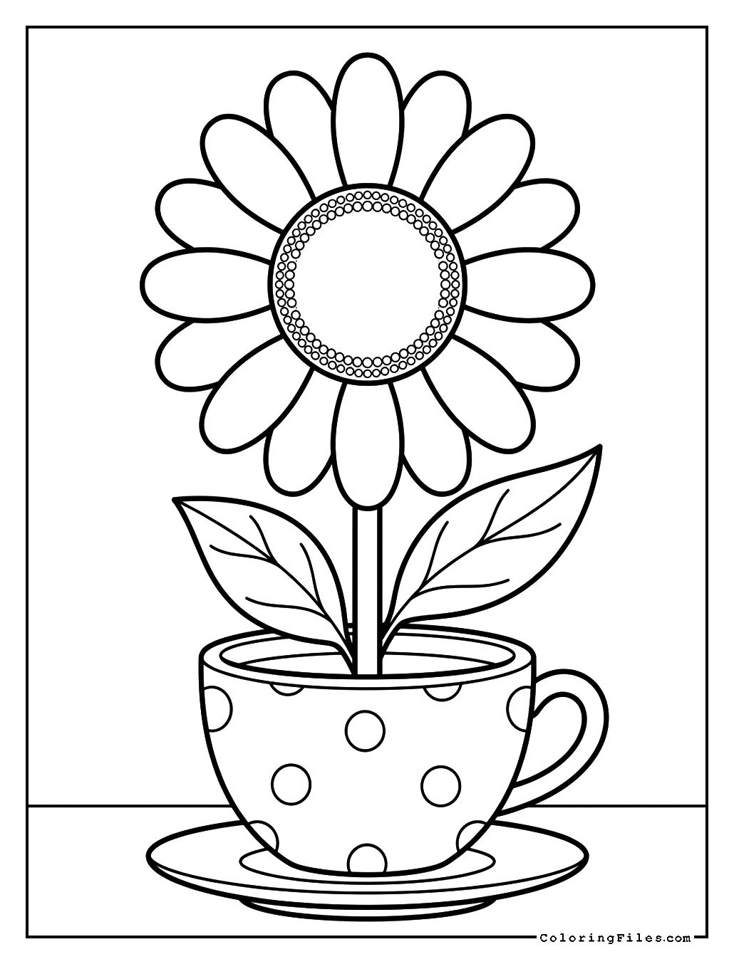 Little Daisy Growing in a Teacup
