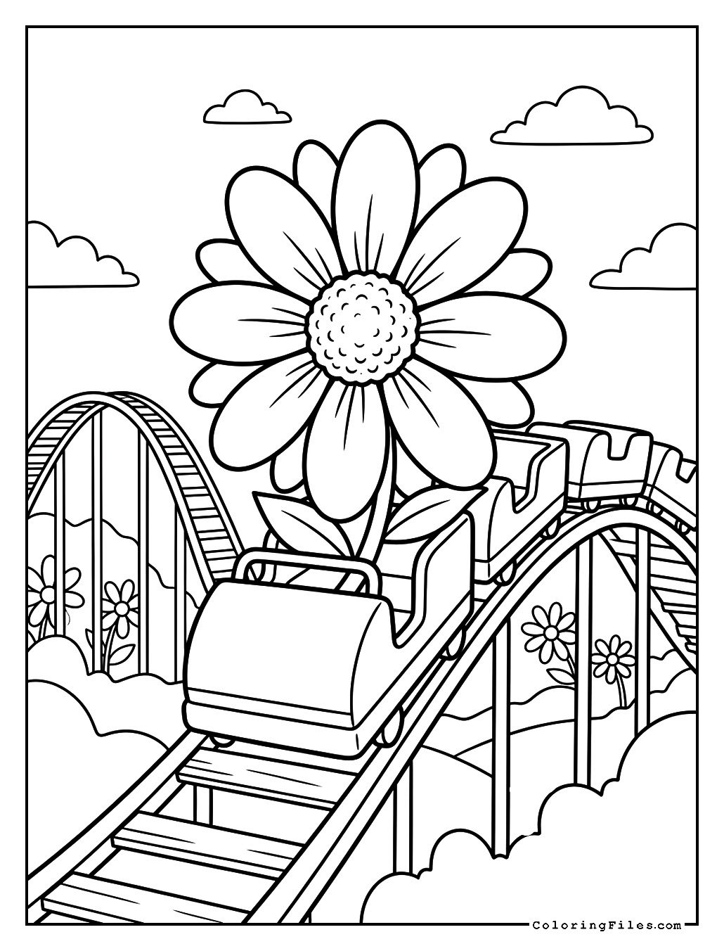 Little Daisy on a Rollercoaster
