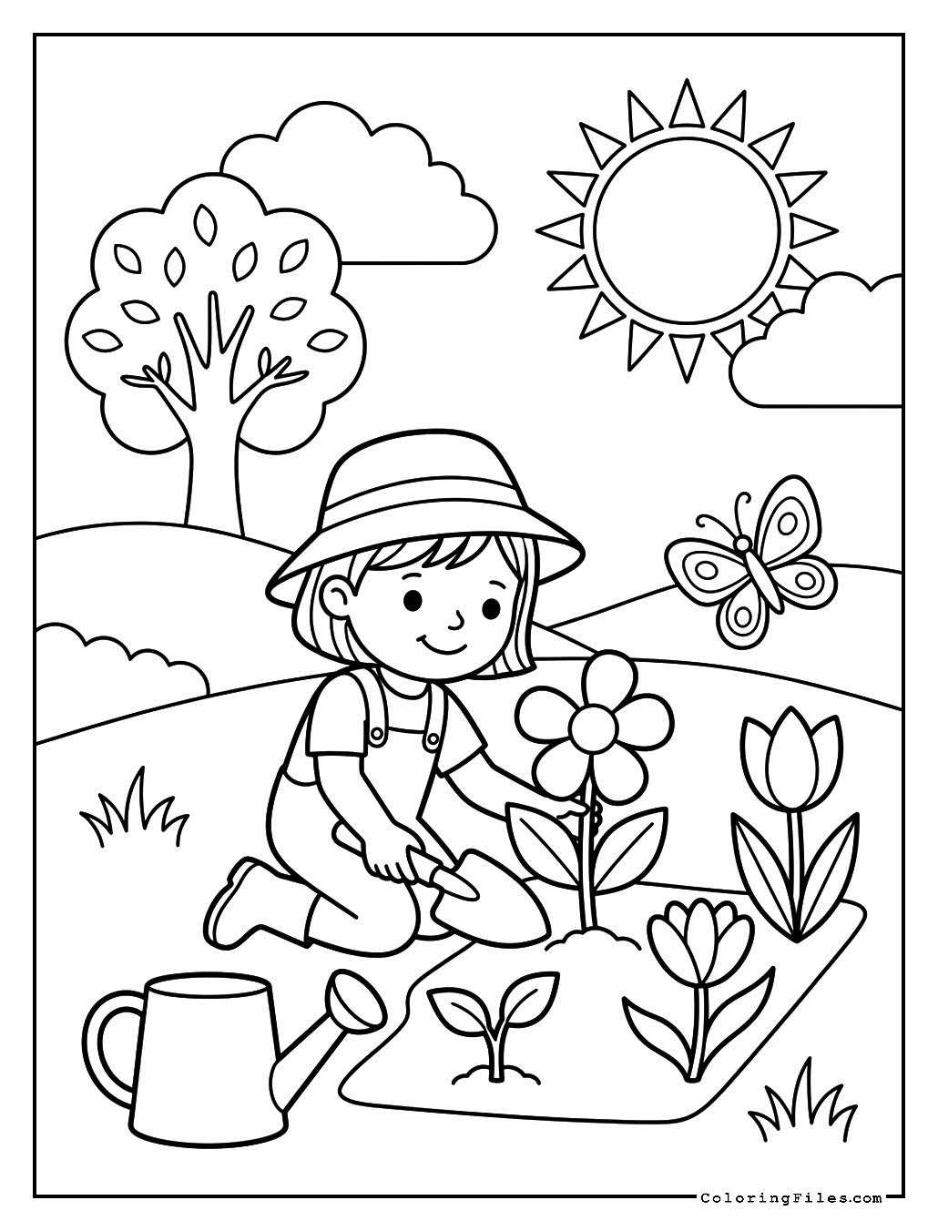 Little Gardener at Work