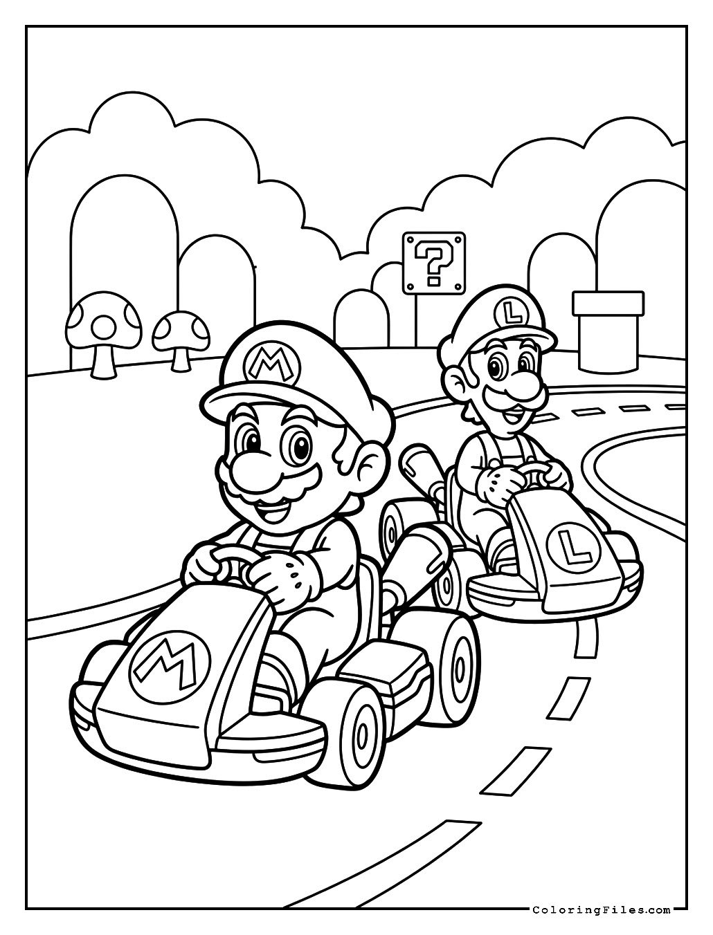 Mario and Luigi Kart Race