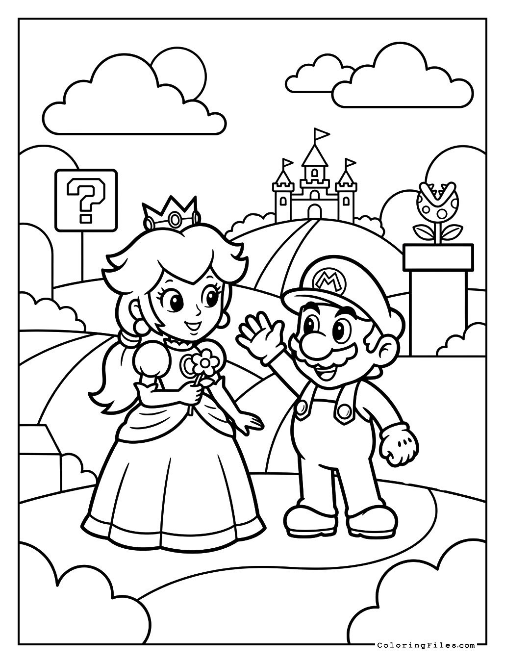 Mario and Princess Peach