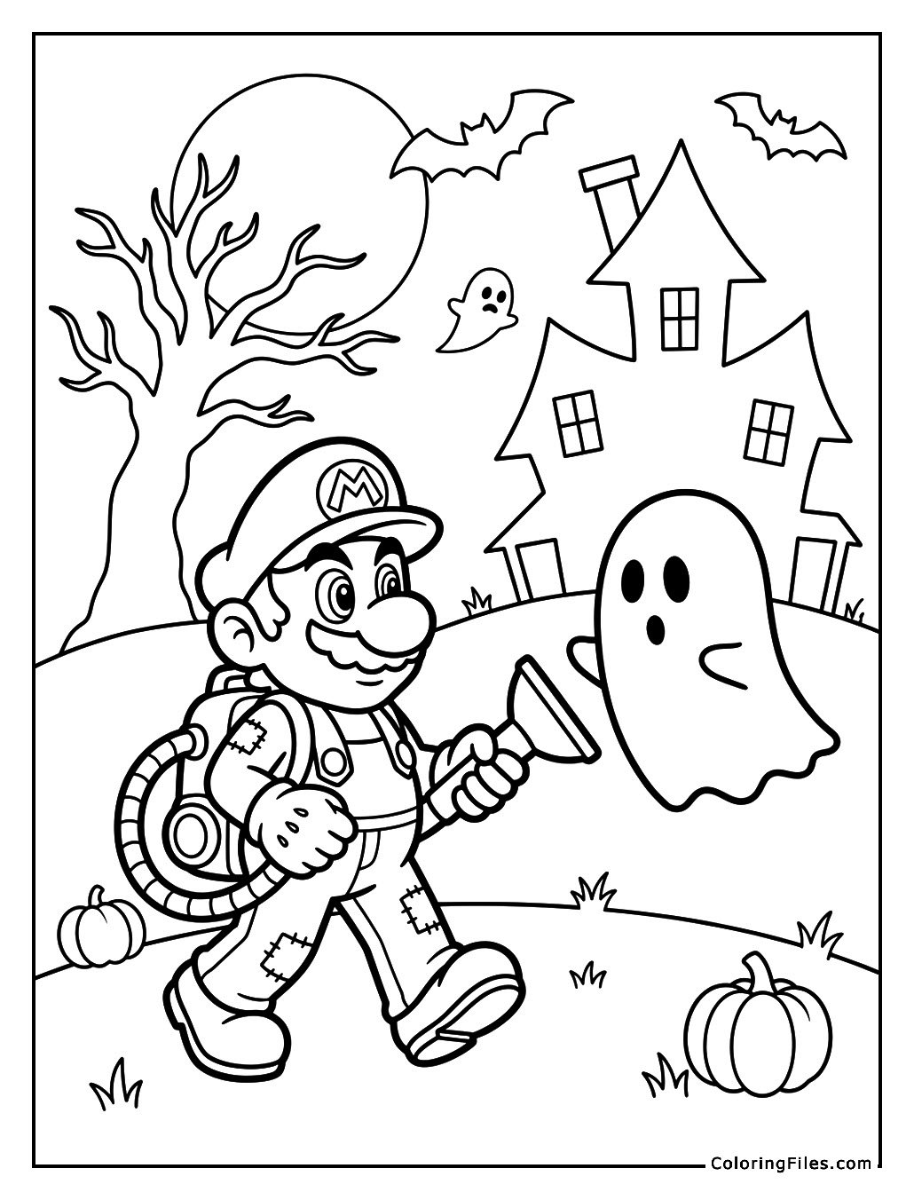 Mario as a Ghost Hunter