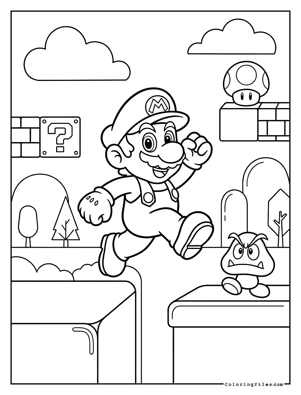 Mario's Bouncing Platforms