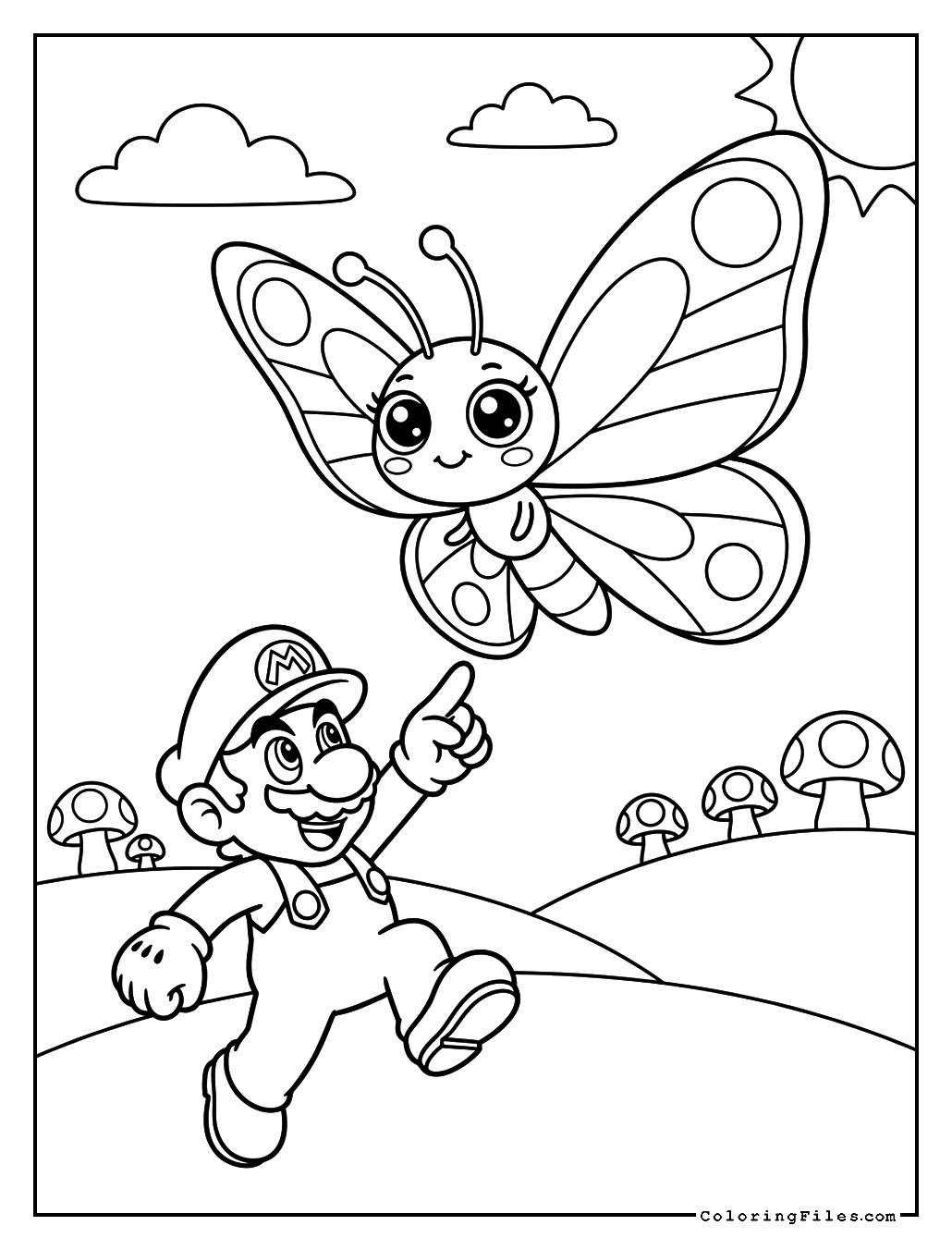 Mario’s Butterfly Mushroom Hunt