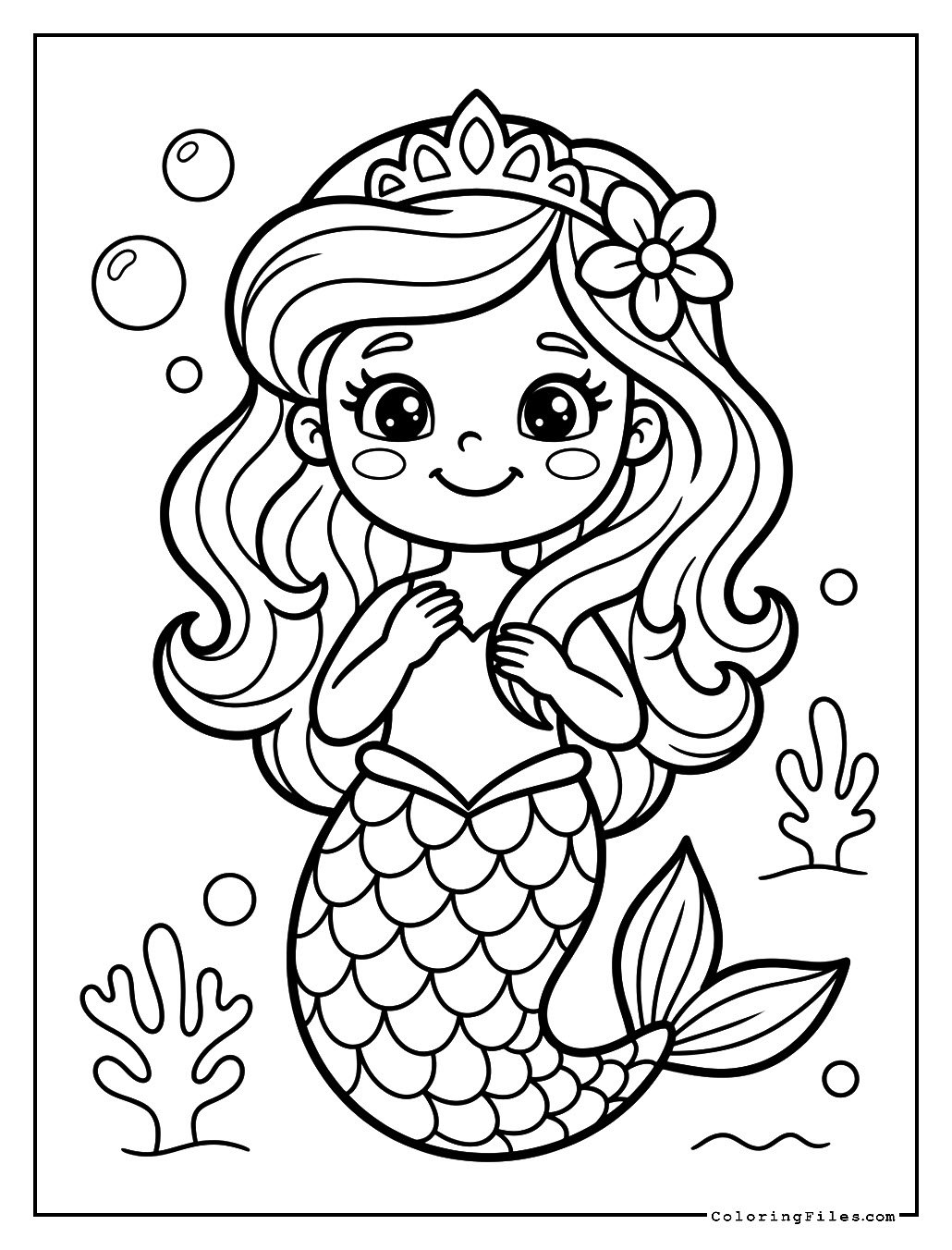 Mermaid Princess Portrait