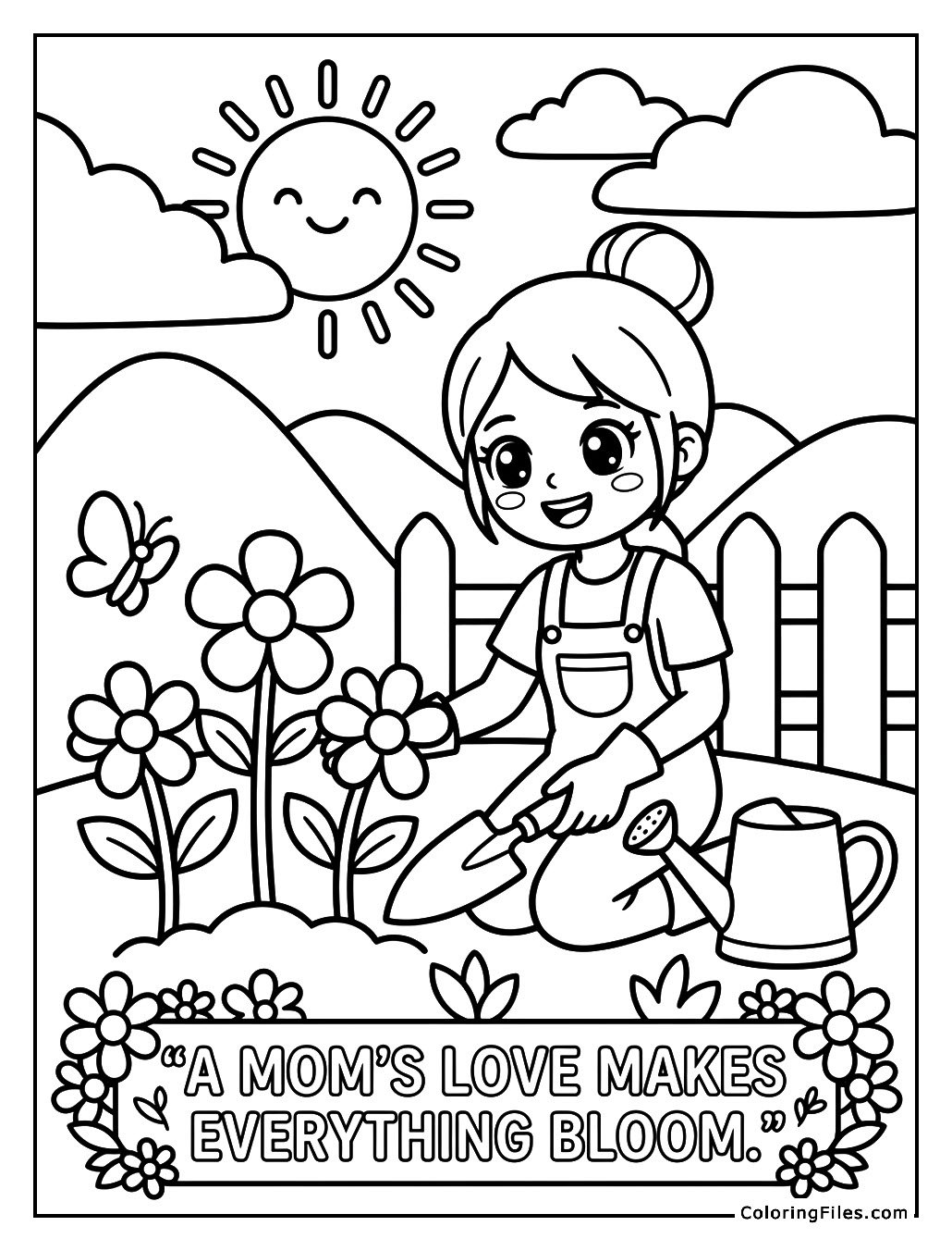 Mom’s Happy Gardening Day