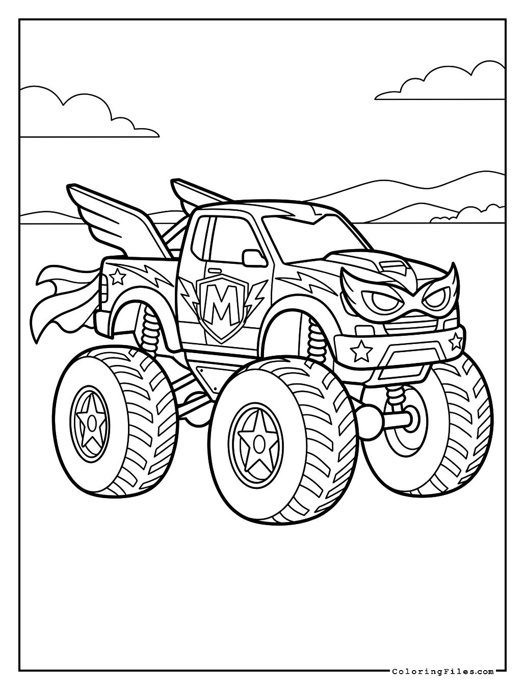 Monster Truck Superhero Style