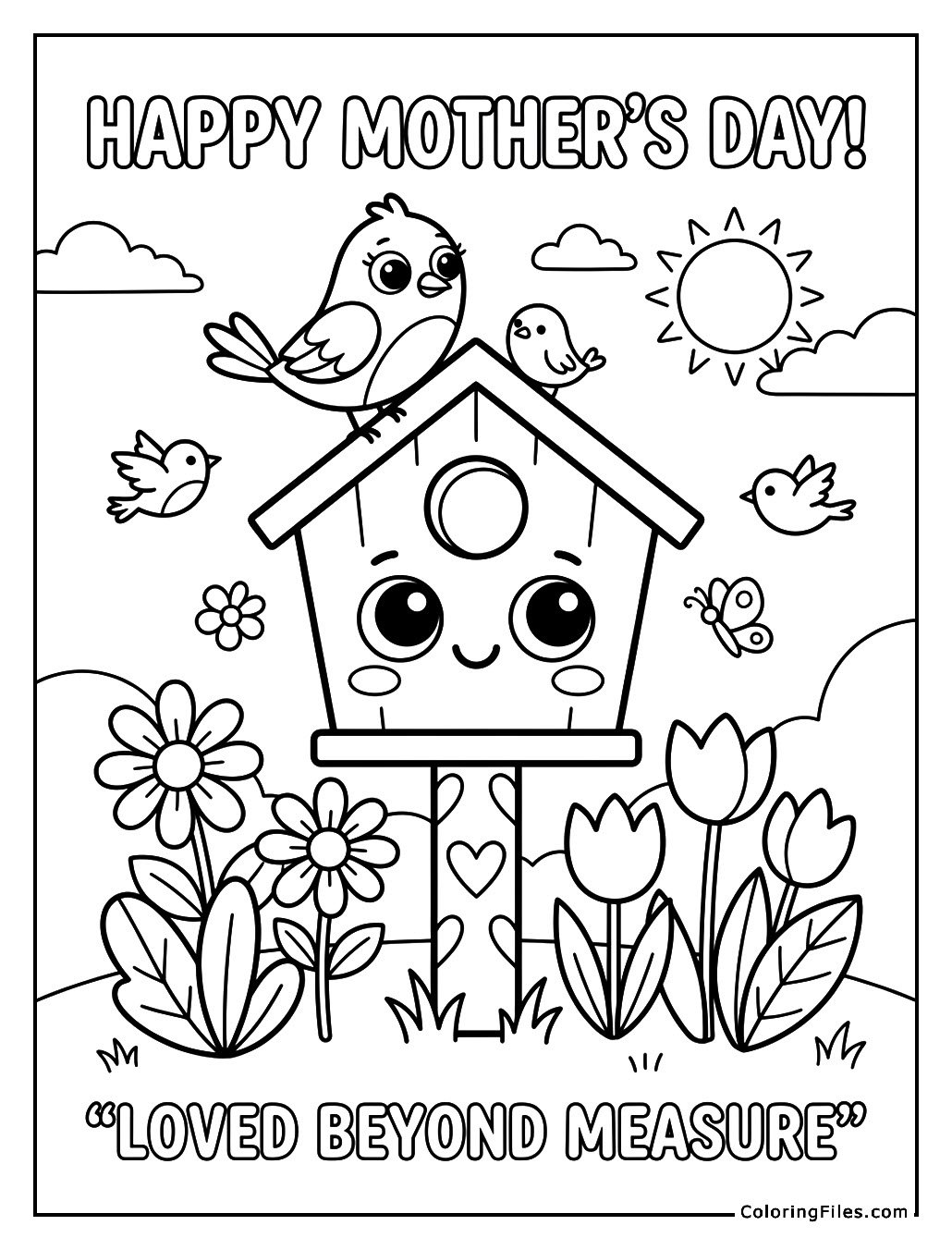 Mother’s Day Birdhouse Garden