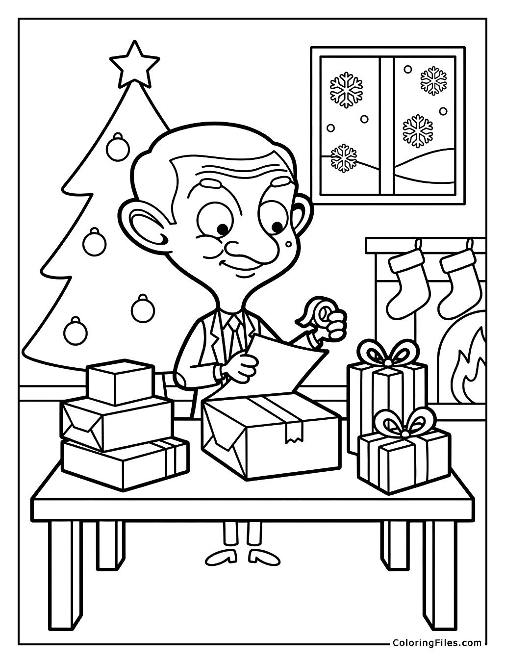 Mr. Bean Wraps Santa’s Presents