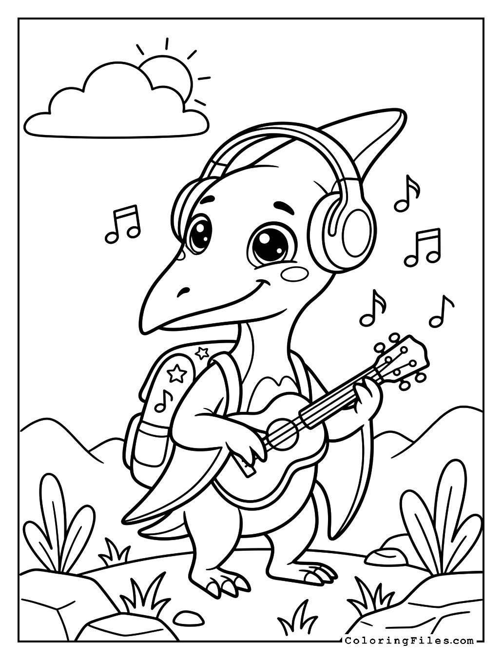 Music-Loving Pteranodon